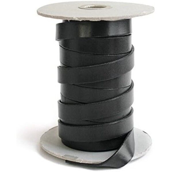 日本紐釦貿易 ヌメ革テープ 15mm巾 長さ10m巻