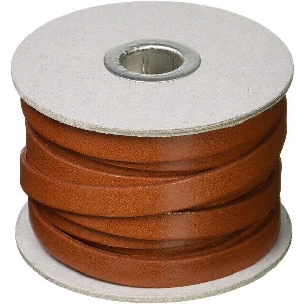 日本紐釦貿易 ヌメ革テープ 10mm 長さ10m巻