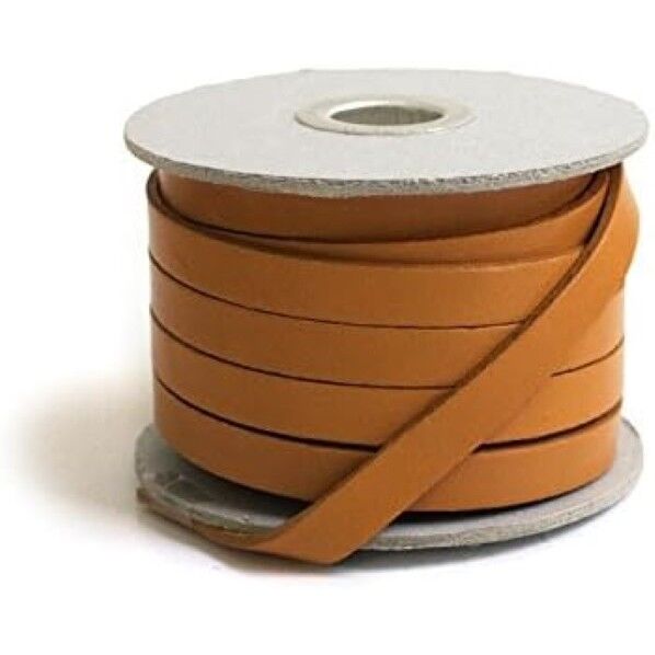 日本紐釦貿易 ヌメ革テープ 10mm 長さ10m巻