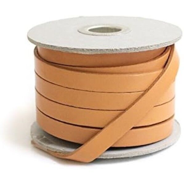 日本紐釦貿易 ヌメ革テープ 10mm 長さ10m巻