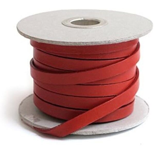 日本紐釦貿易 ヌメ革テープ 8mm巾 長さ10m巻