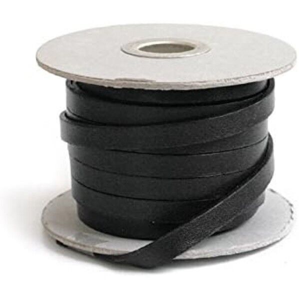 日本紐釦貿易 ヌメ革テープ 8mm巾 長さ10m巻