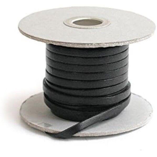 日本紐釦貿易 ヌメ革テープ 5mm巾 長さ10m巻