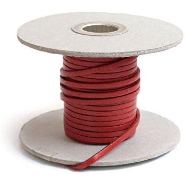 日本紐釦貿易 ヌメ革テープ 3mm巾 長さ10m巻