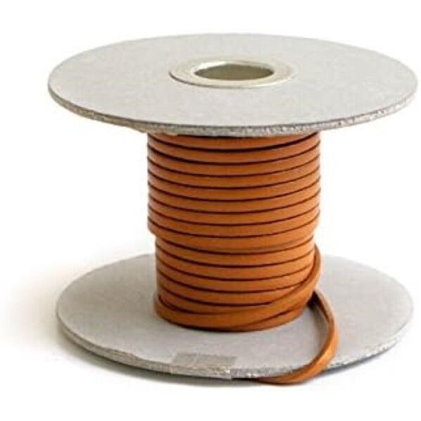 日本紐釦貿易 ヌメ革テープ 3mm巾 長さ10m巻