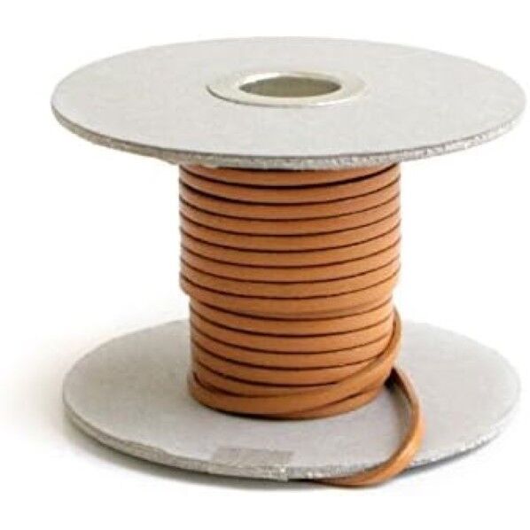 日本紐釦貿易 ヌメ革テープ 3mm巾 長さ10m巻