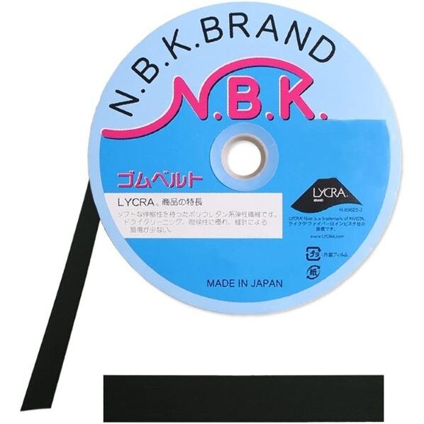 日本紐釦貿易 ニホンチューコー オリゴム 25mm×30m巻 黒