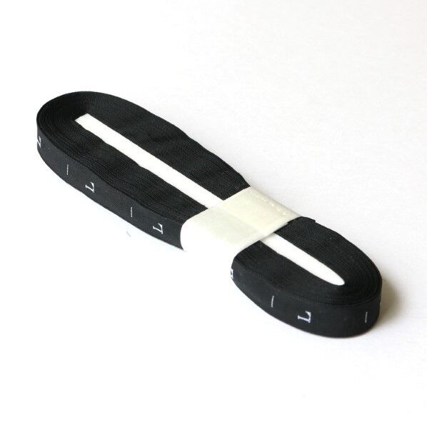 日本紐釦貿易 サイズタグ L 9mm巾 黒 徳用1000枚分