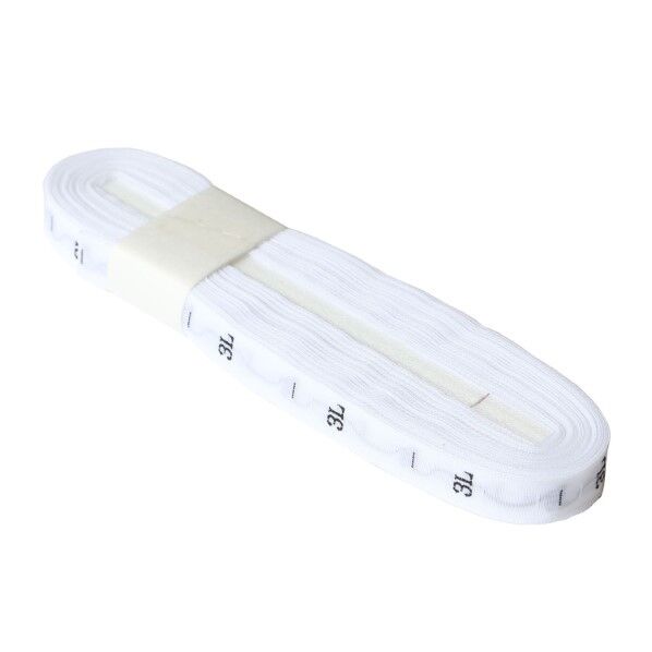 日本紐釦貿易 サイズタグ 3L 9mm巾 白 徳用1000枚分