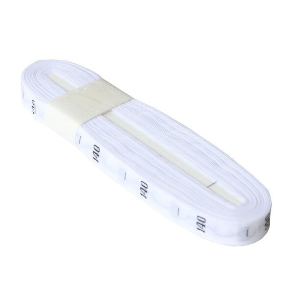 日本紐釦貿易 サイズタグ 140 9mm巾 白 徳用1000枚分