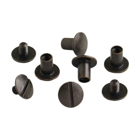 日本紐釦貿易 ネジ式カシメ 足長タイプ φ8mm 4個入