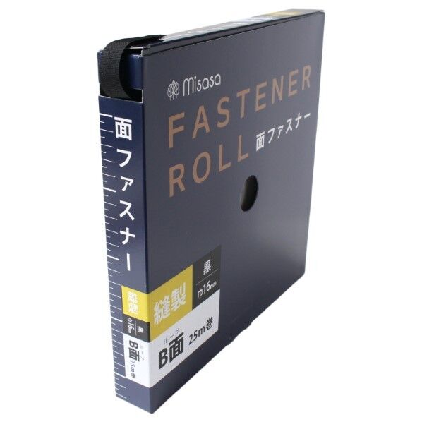ミササ 面ファスナーテープ ベルクロ ロールタイプ 16mm 25m巻 メス