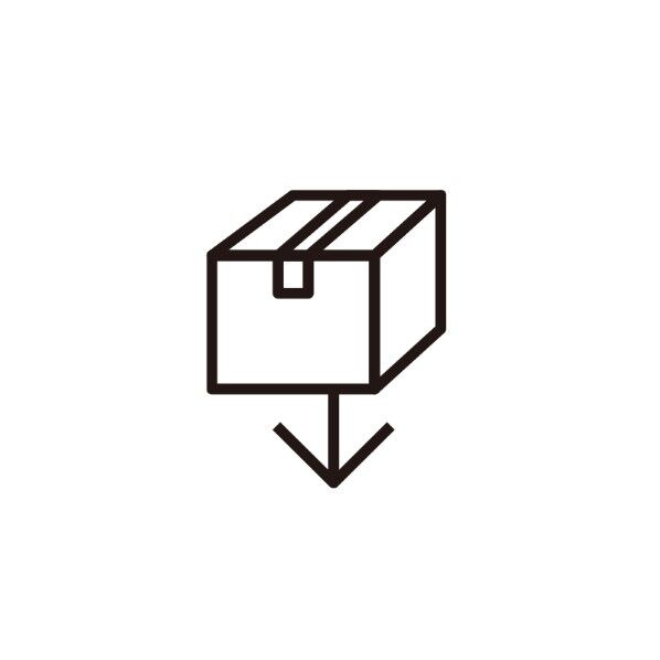 ピクトサイン 壁付ケ 宅配ボックスあります ブラック