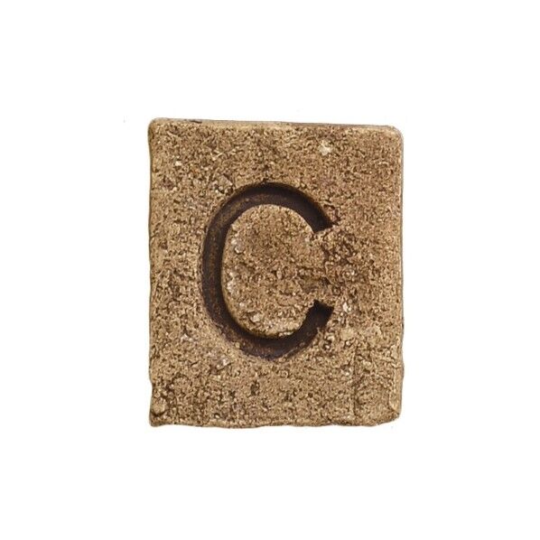 ブリックスネーム 1文字 ユーズドブラウン C