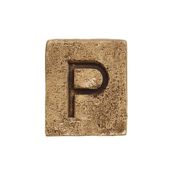 ブリックスネーム 1文字 ユーズドブラウン P