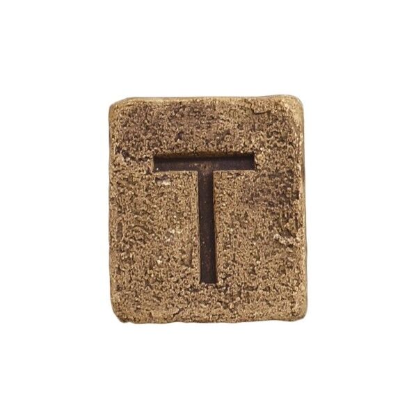 ブリックスネーム 1文字 ユーズドブラウン T