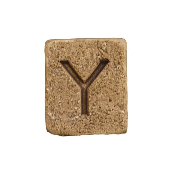 ブリックスネーム 1文字 ユーズドブラウン Y