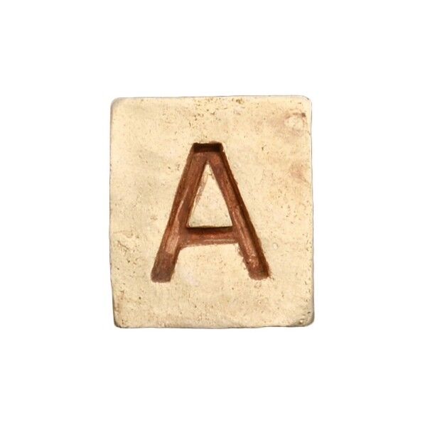ブリックスネーム 1文字 オールドホワイト A