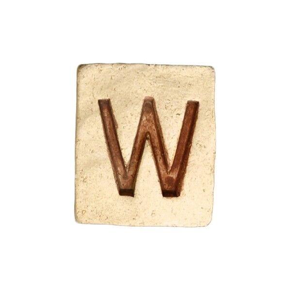 ブリックスネーム 1文字 オールドホワイト W