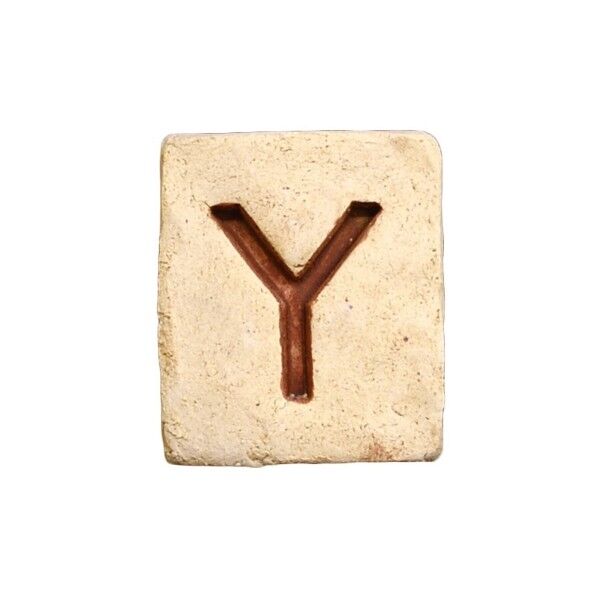 ブリックスネーム 1文字 オールドホワイト Y