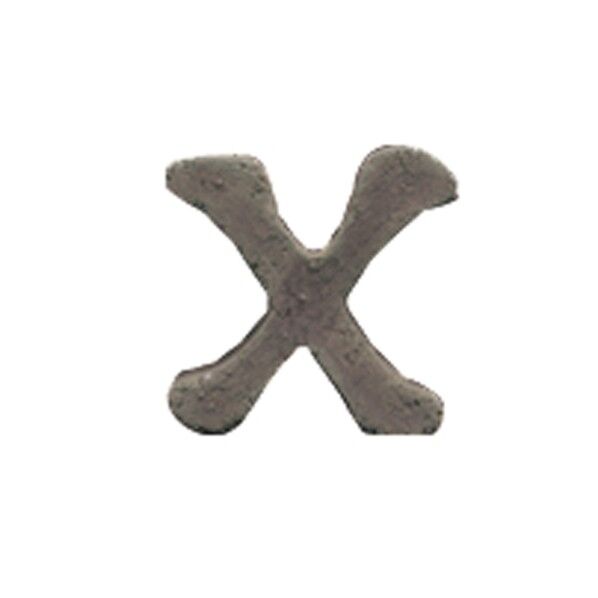 ブリックスネーム ソリッドスタイルS 1文字 X