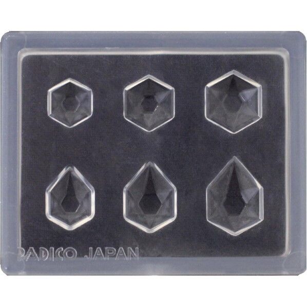 パジコ UVレジン 型 ジュエルモールドミニ ジュエリーカット ヘキサゴン 401010