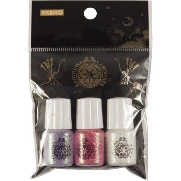 パジコ レジン デコ素材 星の欠片 淡い恋心 ラメ パウダー 3色セット