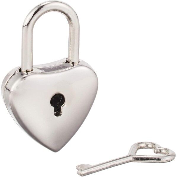 INAZUMA 鍵付き南京錠 ハート W21mm×H36mm 1個
