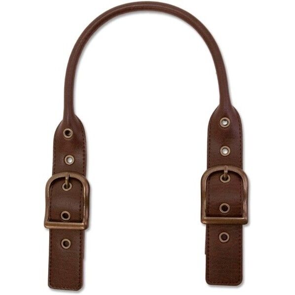 INAZUMA イナズマ 長さ調節可バックル付き レザー持ち手 約42~62cm キャメル