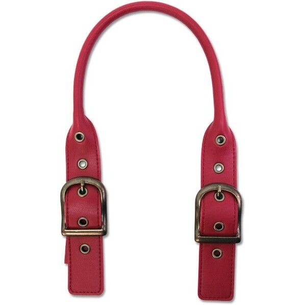 INAZUMA イナズマ 長さ調節可バックル付き レザー持ち手 約42~62cm 赤
