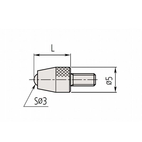 ボール測定子/超硬ボール 120049 1本
