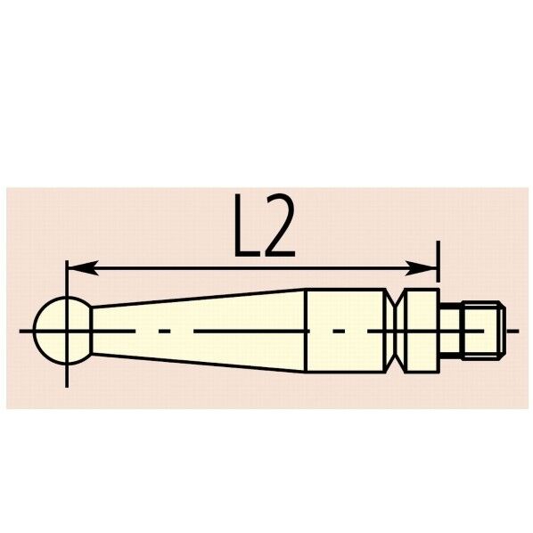 測定子/テストインジケータ用/0.5Dポイント 190547 1本