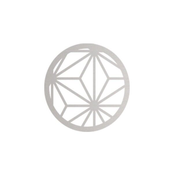 オンリーワンクラブ 輪 RIN デコレーションパーツ追加 Mサイズ 麻の葉 ヘアライン KS1-A164MAH 1台...