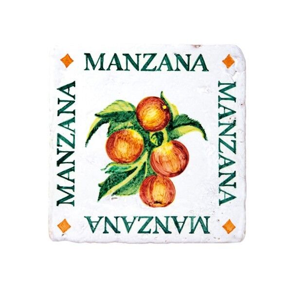 ティピカル スパニッシュデザインタイル(手描き) アップル