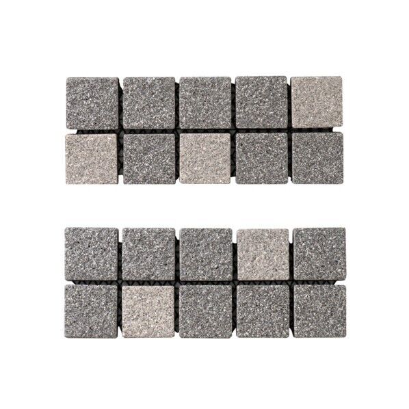 Solid-stone/ソリッドストーン50角 ブラック･グレーミックス