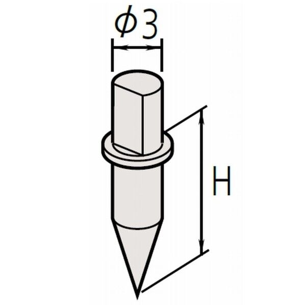ミツトヨ 輪郭測定機 円錐スタイラス(12AAE867) SPH-77 1点