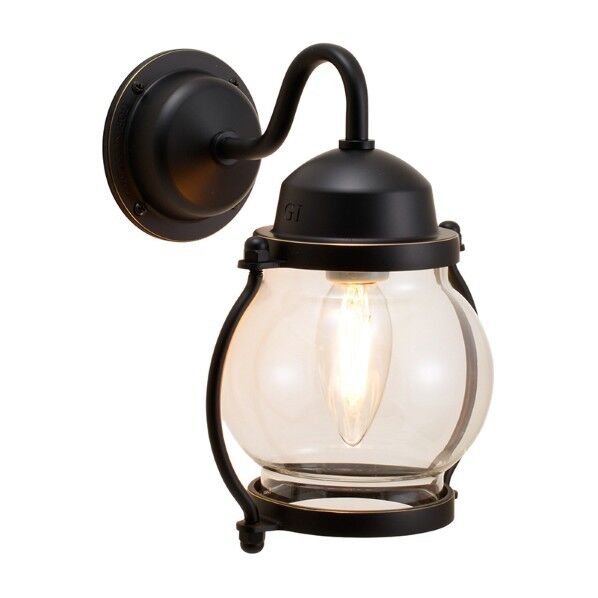 真鍮製ポーチライト BR1700 BK CL LE クリアー/LED