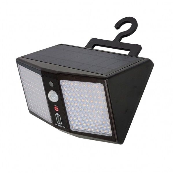 ソーラーセンサーライト 防犯対策 リモコン付き