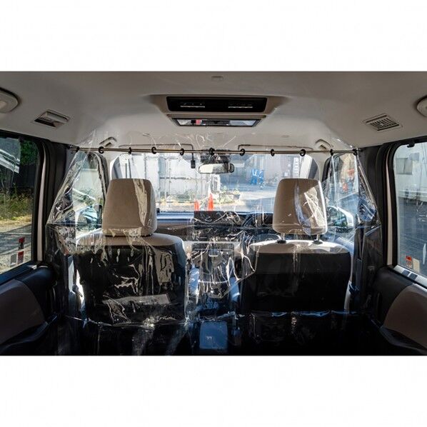 車内クリアカーテン 90cm×125 2枚組