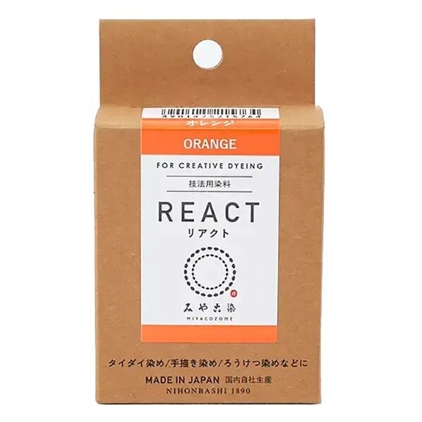 桂屋ファイングッズ 桂屋ファイングッズ みや古染 技法用染料 REACT リアクト オレンジ KAT21576 1個