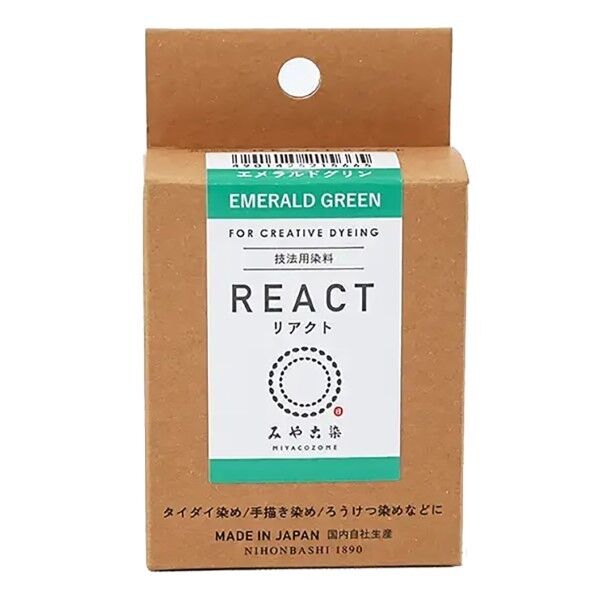 桂屋ファイングッズ 桂屋ファイングッズ みや古染 技法用染料 REACT リアクト エメラルドグリン KAT21566 1個