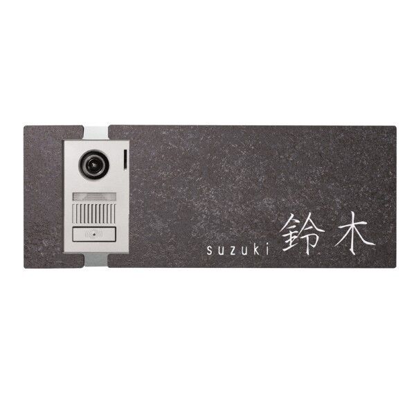 ラミナムインターホンカバーII(表札兼用) Aタイプ オキサイドネロ