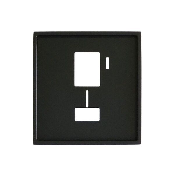 オンリーワンクラブ アイアンインターホンカバー 黒艶消 NL1-I22BK 1個...