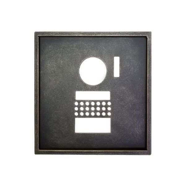 オンリーワンクラブ アイアンインターホンカバー 黒艶消/ブロンズ古美 NL1-I22BZ 1個...