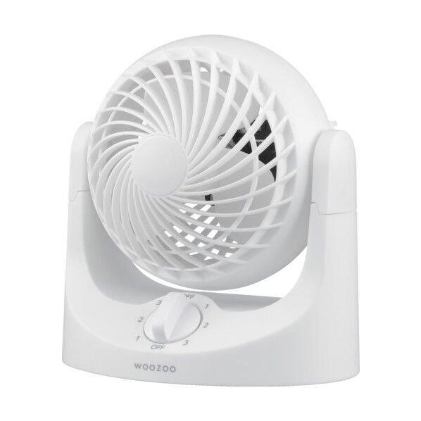 207013 卓上扇 マカロン型mini 固定式 ホワイト