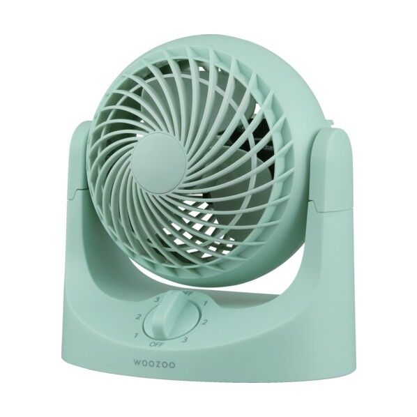 207015 卓上扇 マカロン型mini 固定式 グリーン