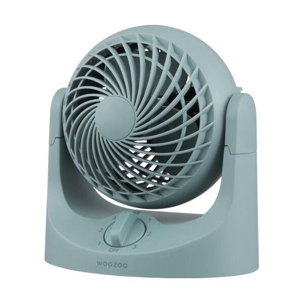 207016 卓上扇 マカロン型mini 固定式 ブルー