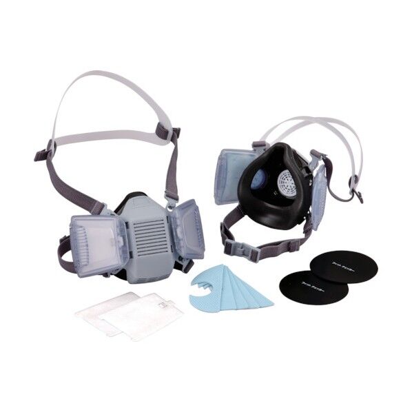 トーヨーセフティ 伝声器付き取替え式防じんマスク（直結式/半面形） 220 x 200 x 95 mm NO.1821 1個