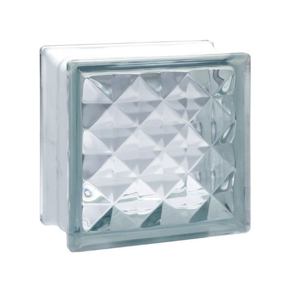 オンリーワンクラブ ガラスブロック 95タイプ ダイヤモンド95 ライトブルー JB2-19507 6個...