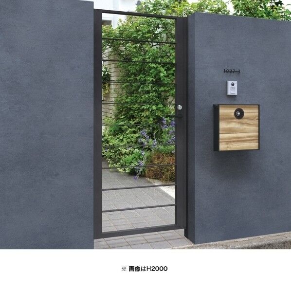 ライン門扉 横格子タイプ 片開キ H1800